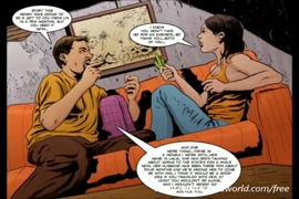 Le premier épisode de la série de bandes dessinées crossing over commence par une scène de sexe torride entre deux personnages, un de chaque univers, qui sont sur le point davoir un orgasme intense qui les rapprochera plus quils ne lauraient jamais cru po